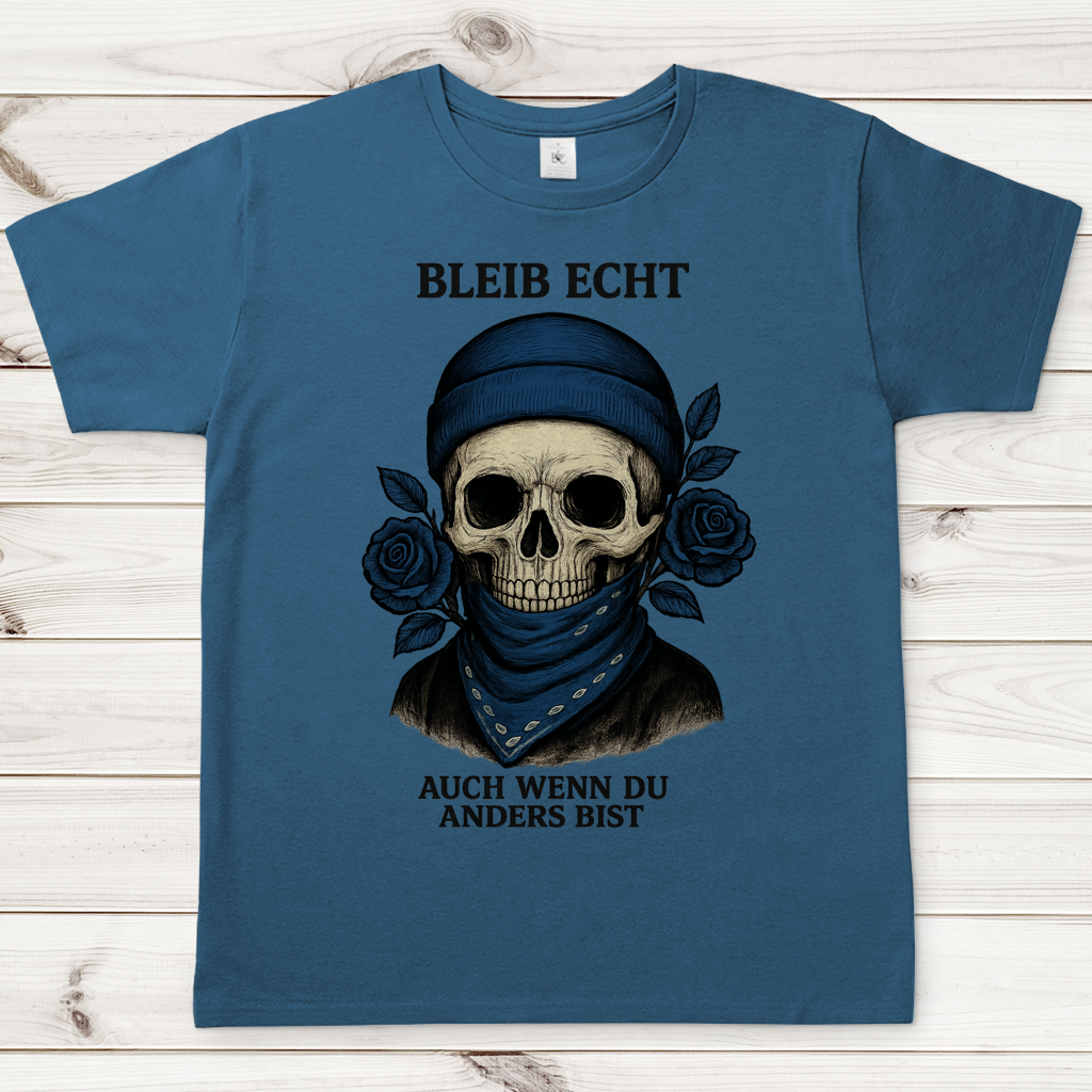 Herren T-Shirt Skelett Teenager auch wenn du anders bist