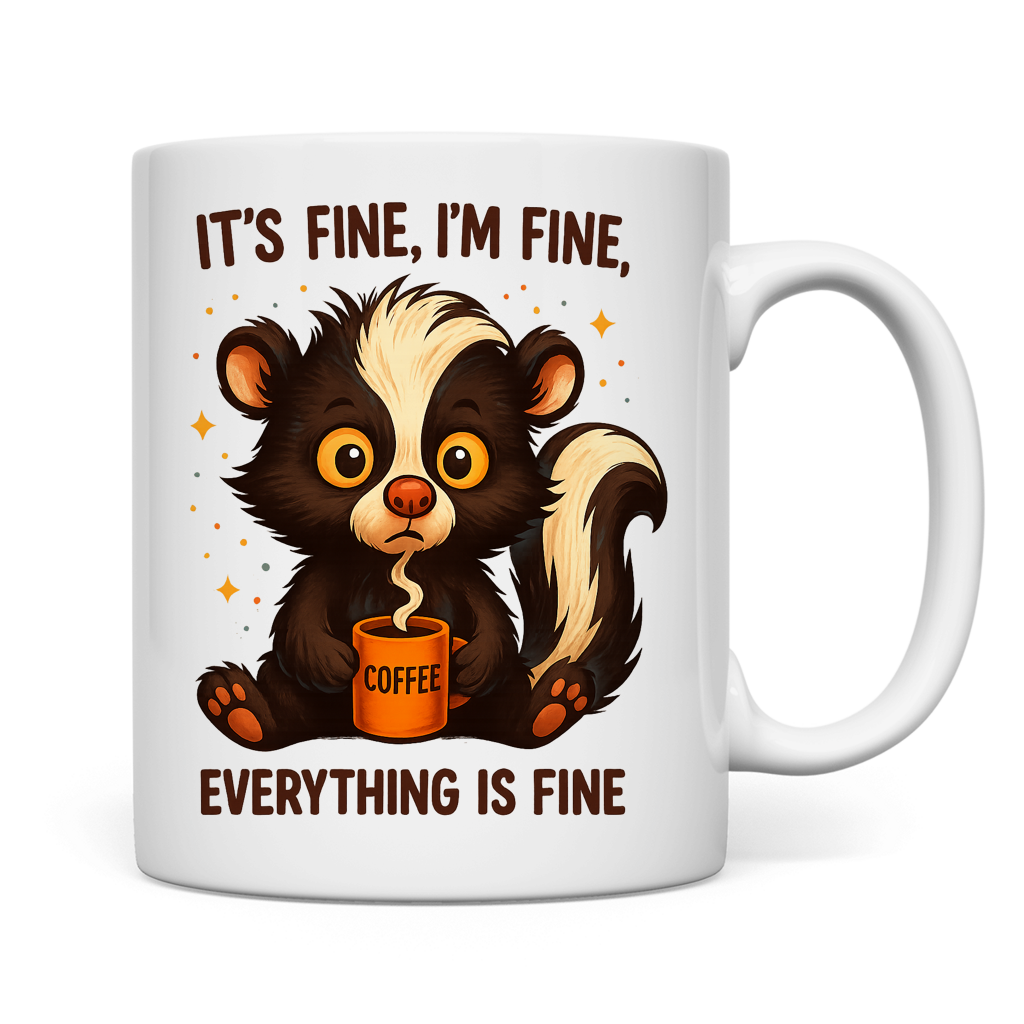 Tasse Fine, Fine, Everything is Fine Coffee Stinktier