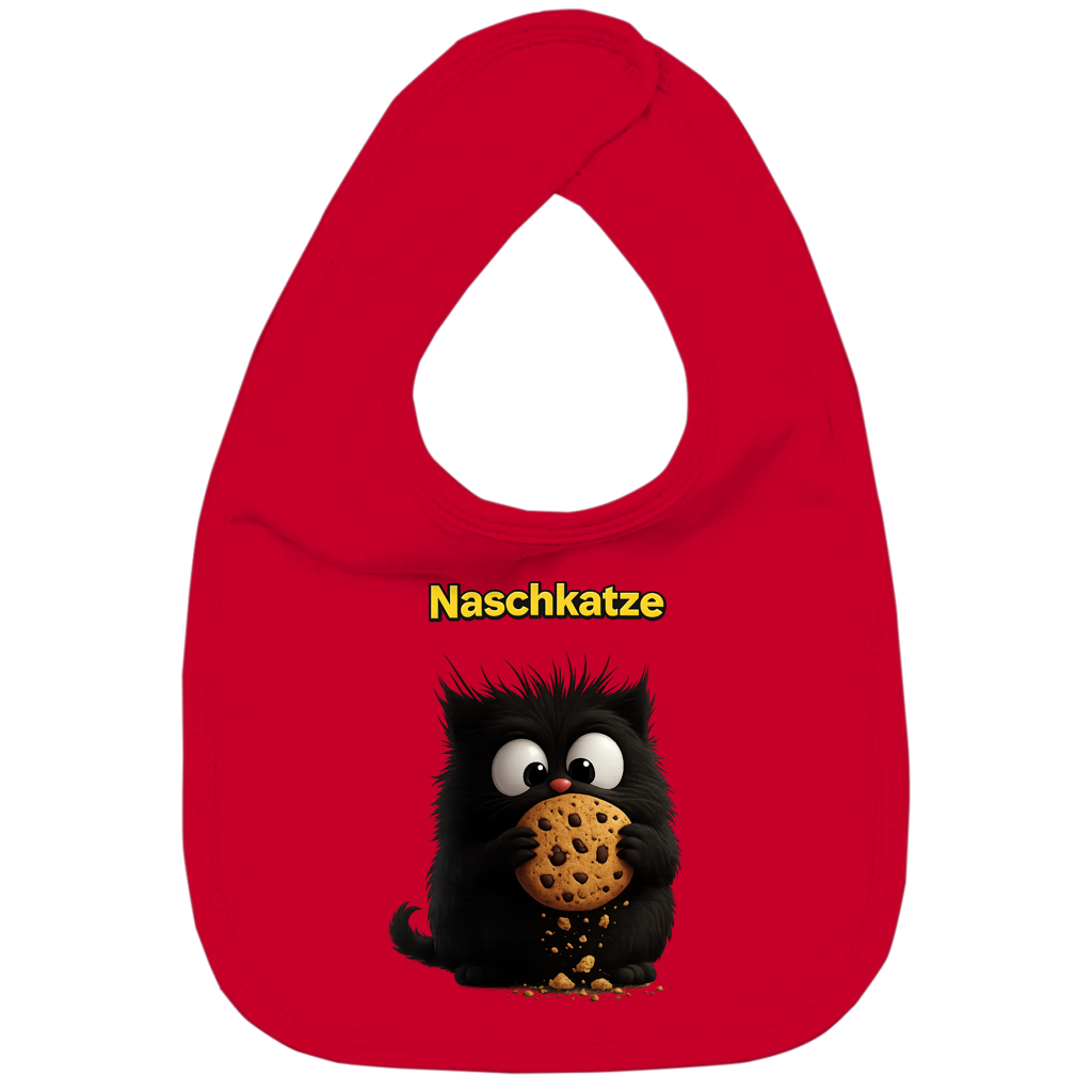 Kinder Bio Lätzchen Nachkatze schwarz