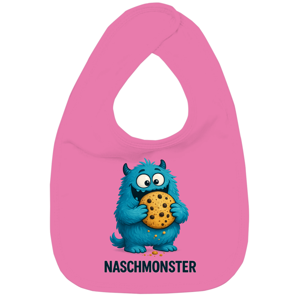 Kinder Bio Lätzchen Naschmonster blau