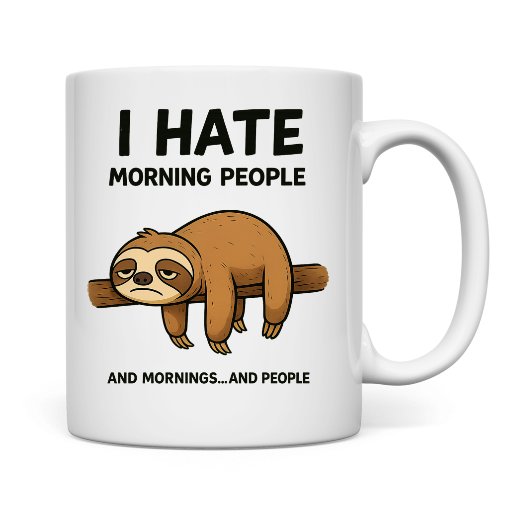 Tasse Faultier Hate Morning People