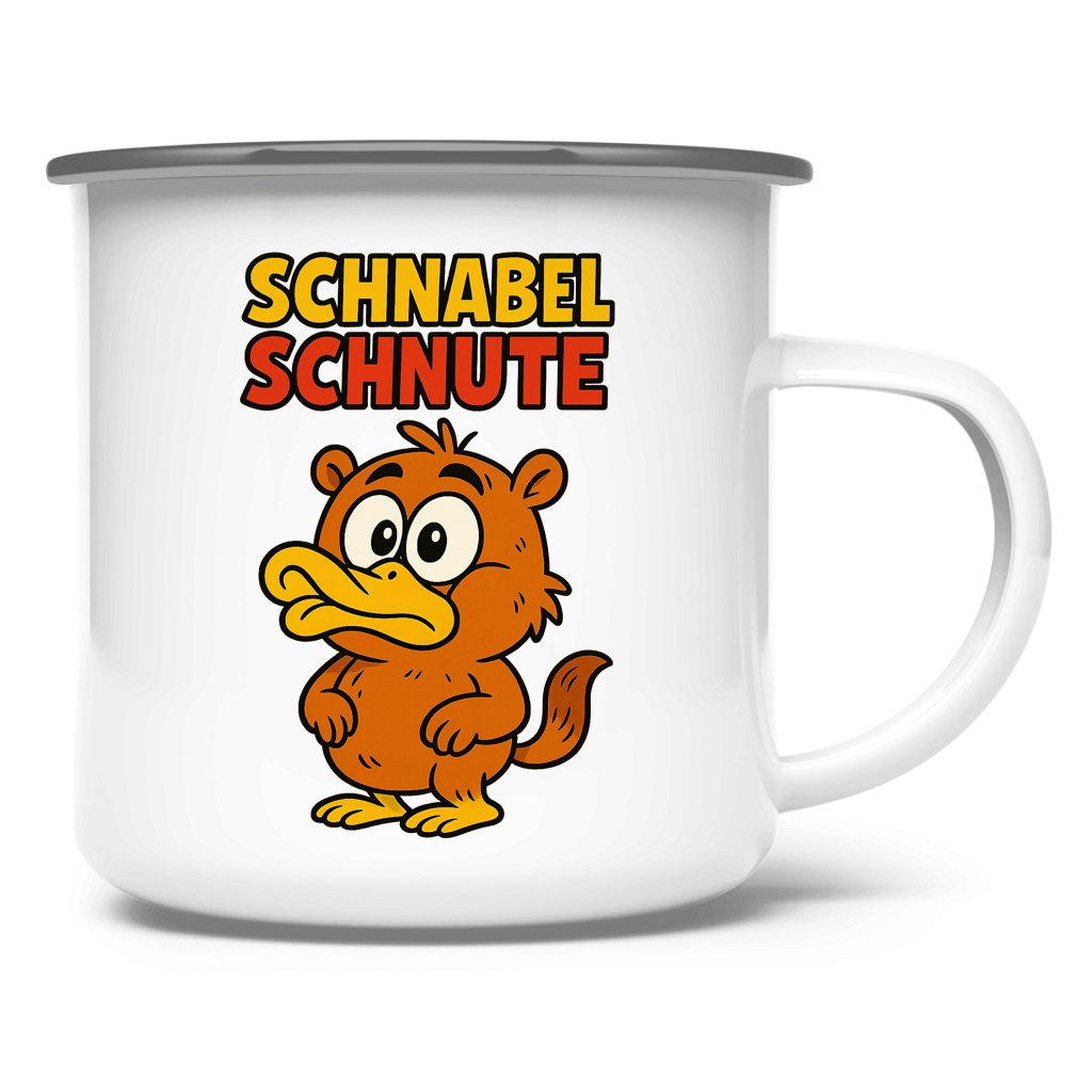 Emaille Tasse Schnabelschnute