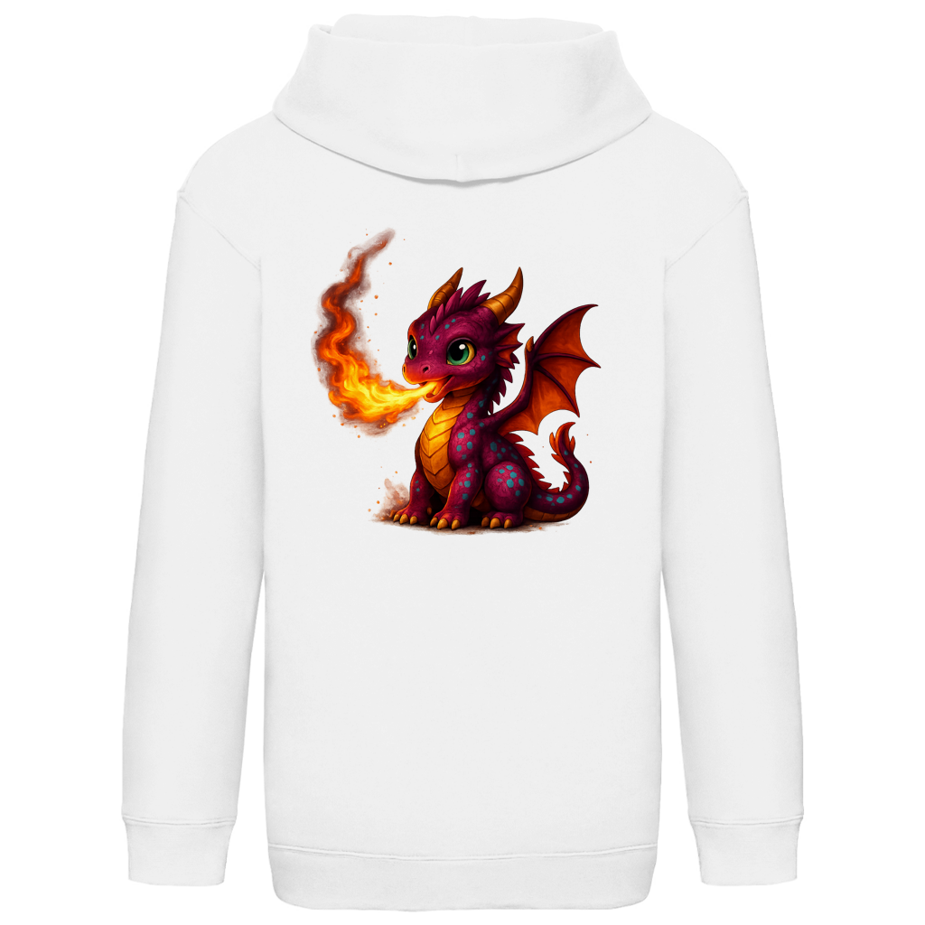 Kids Basic Hoodie Kinder Drache Feuerspucker