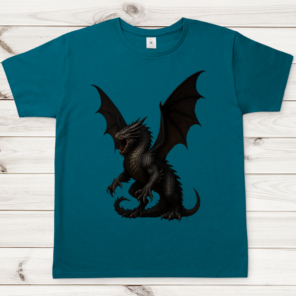 Herren T-Shirt Drache sehr wütend
