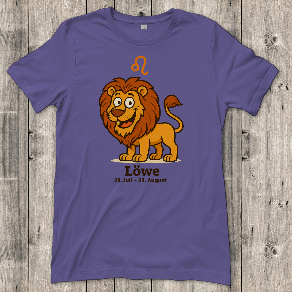 Damen T-Shirt Löwe Comic
