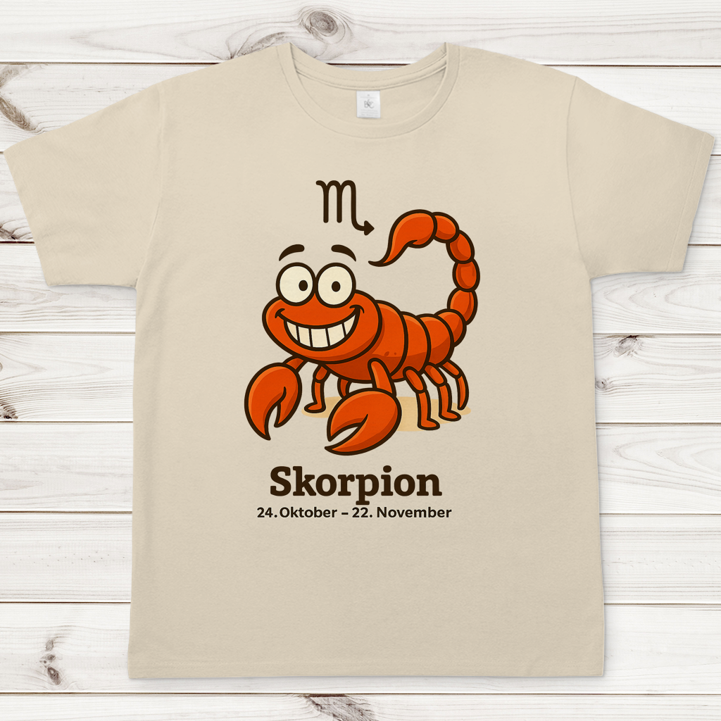 Herren T-Shirt Skorpion Comic