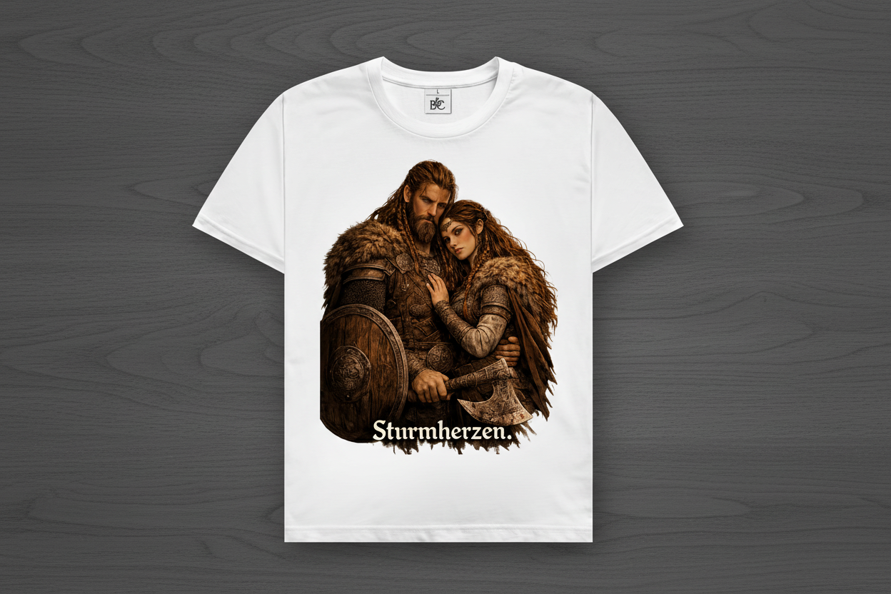 Herren T-Shirt Sturmherzen Wikinger