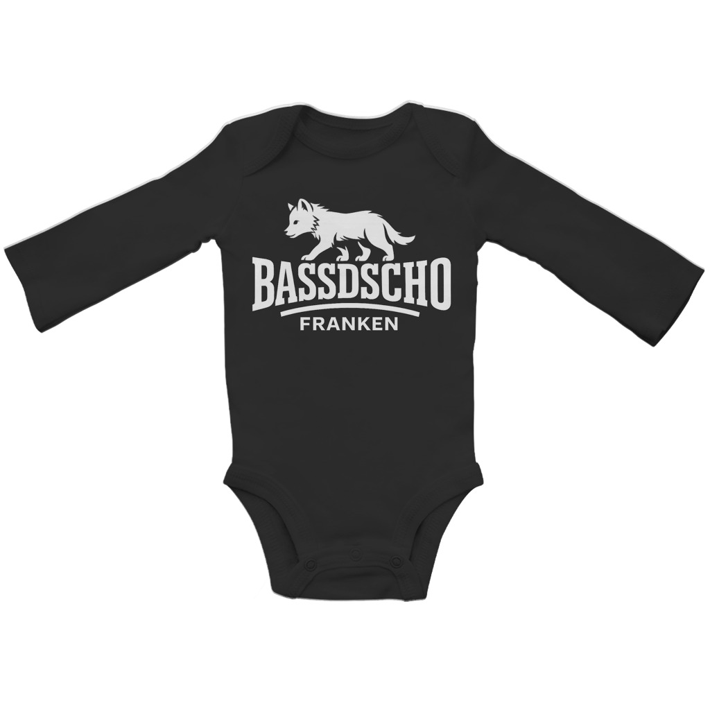Baby Bio Bodysuite Langarm Bassdscho Franken 1 weiß