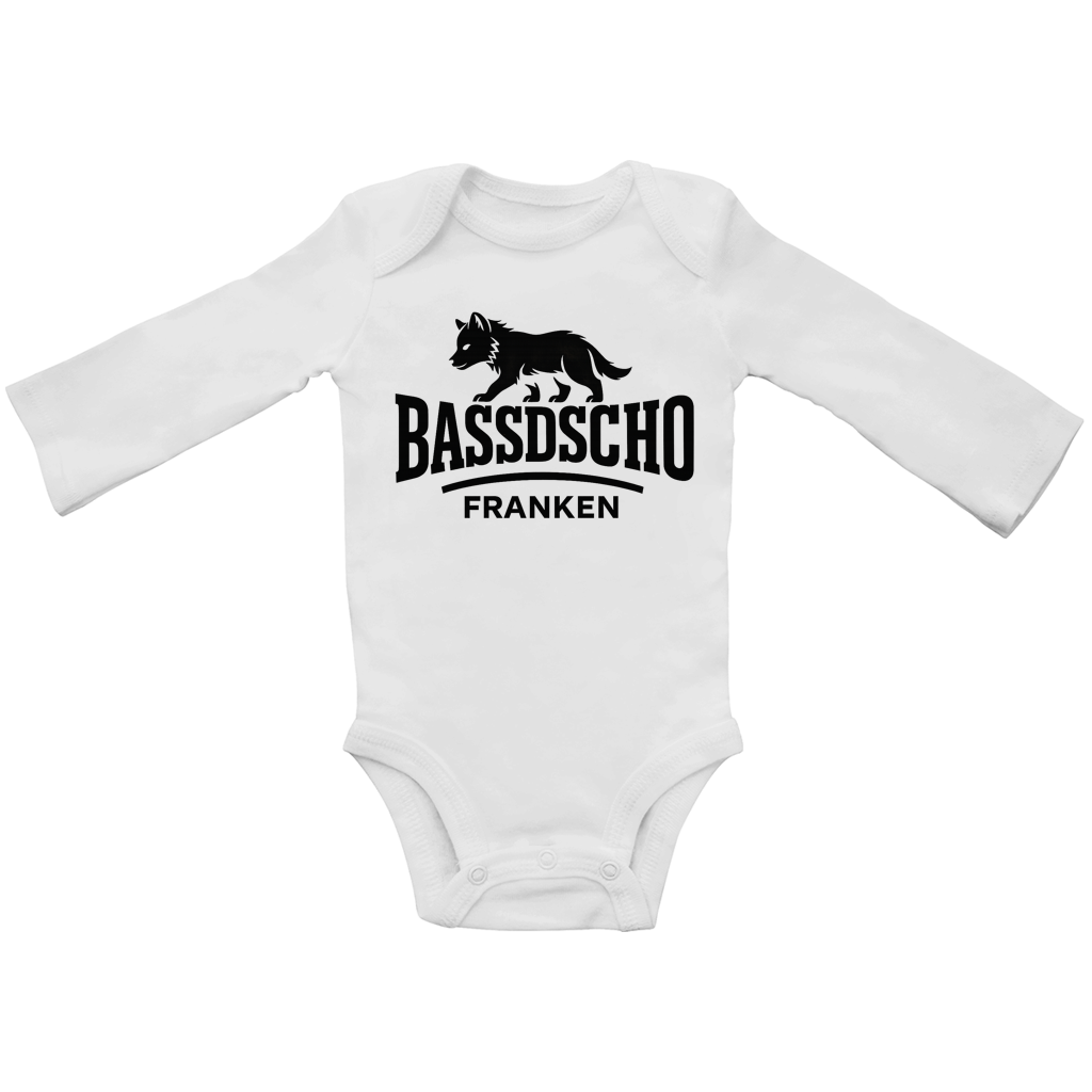 Baby Bio Bodysuite Langarm Bassdscho Franken 1 schwarz