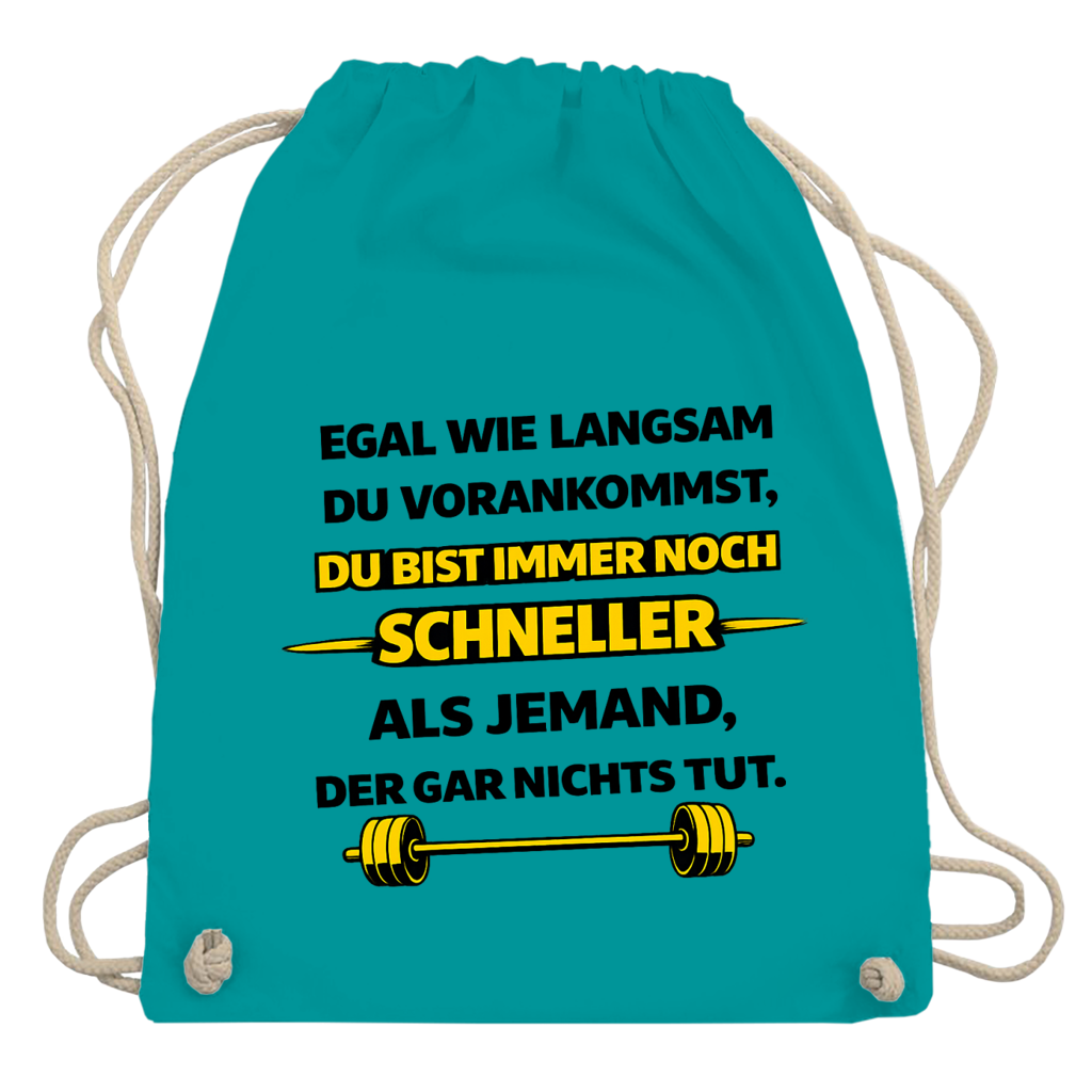 Turnbeutel Motivation durch langsame Fortschritte