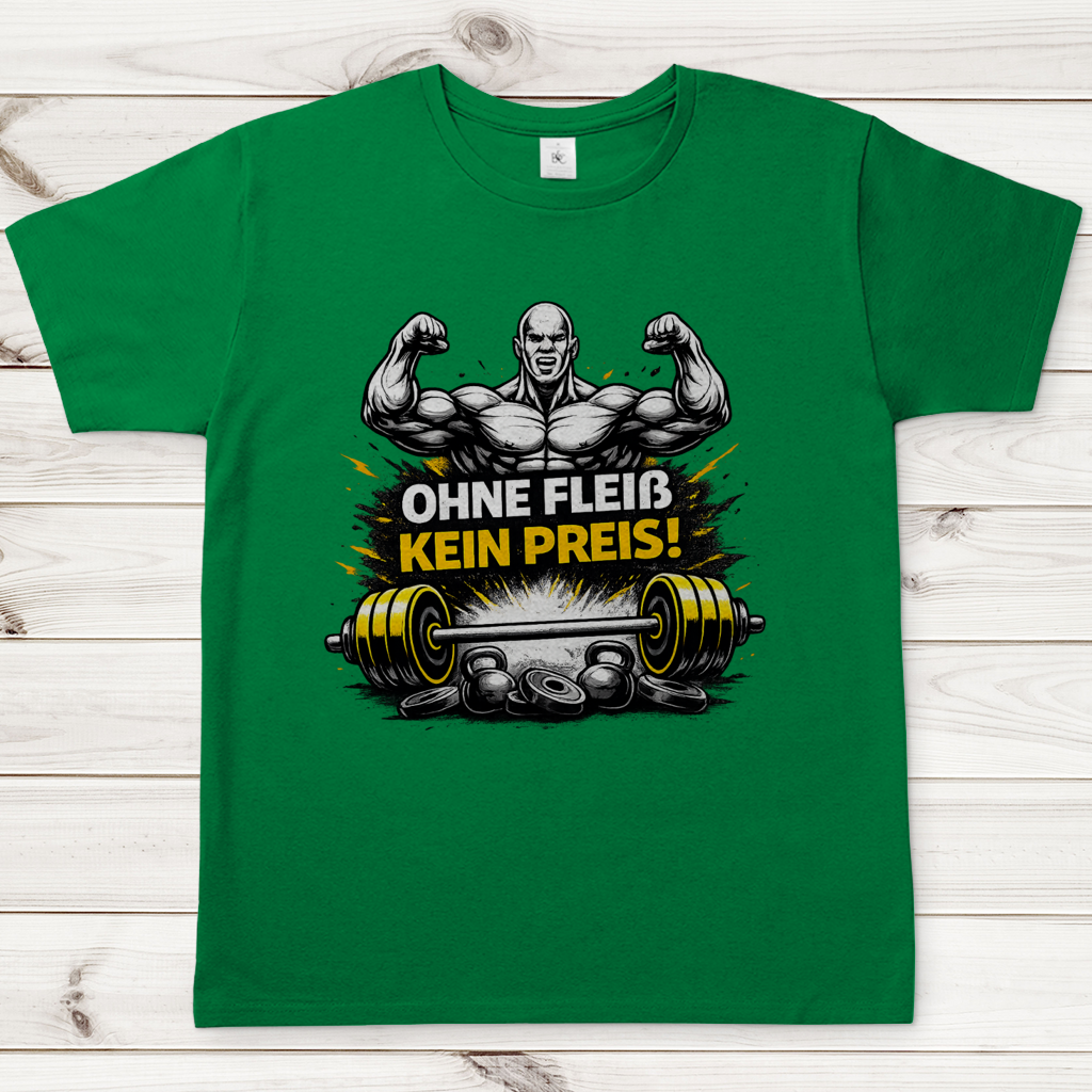 Herren T-Shirt Kein Fleiß, kein Preis