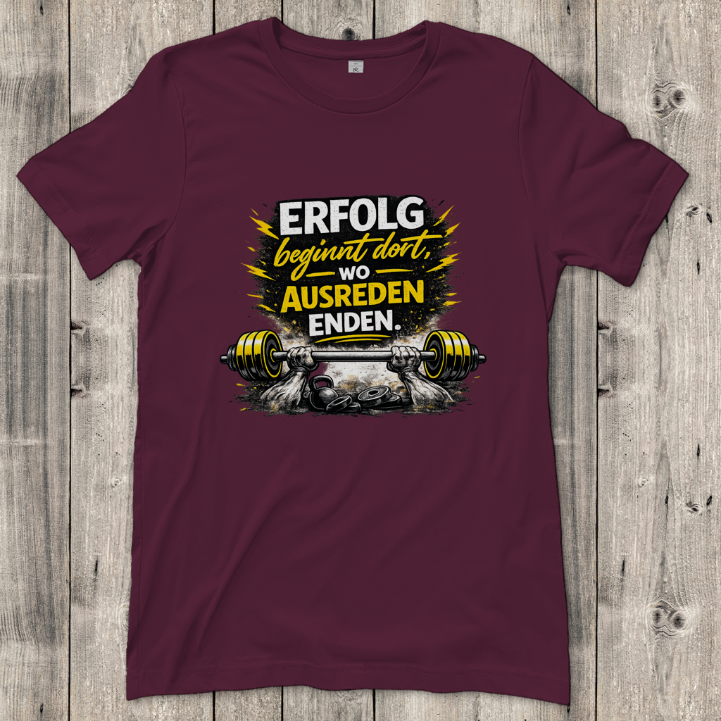 Damen T-Shirt Erfolg im Fitnessstudio