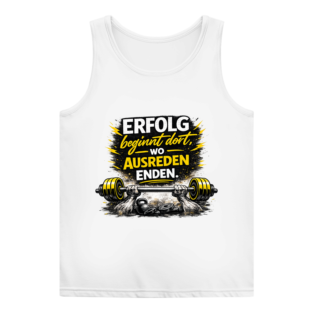Damen Basic Tank Top Erfolg im Fitnessstudio