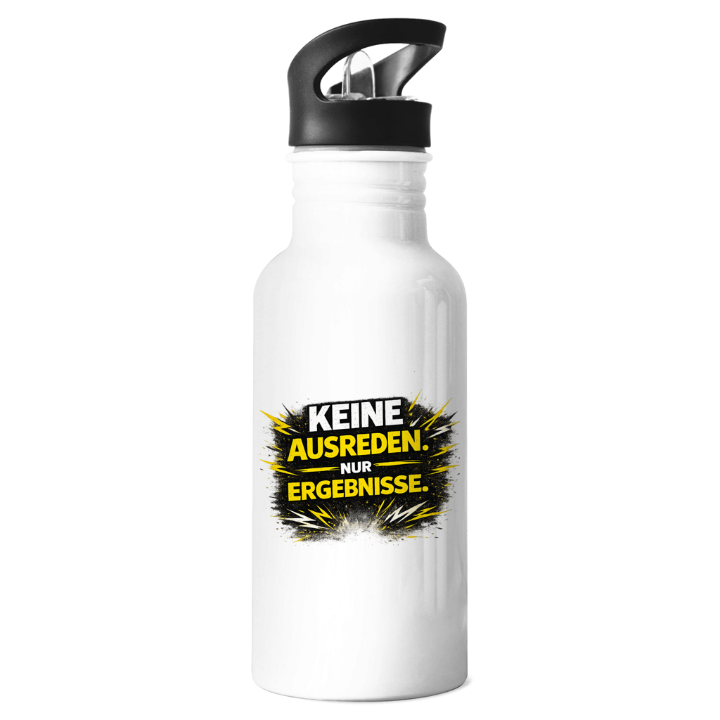 Edelstahl-Trinkflasche Keine Ausreden, nur Ergebnisse