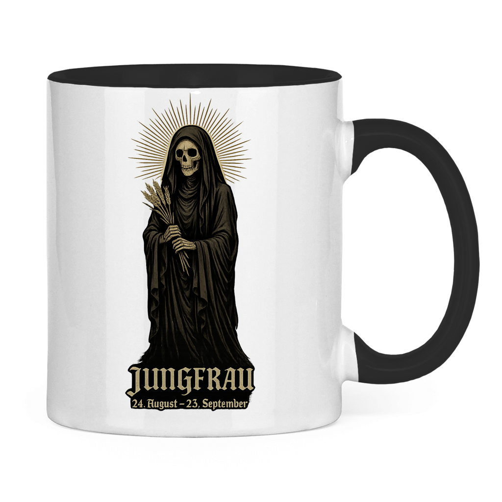 Tasse zweifarbig Der Tod als Jungfrau