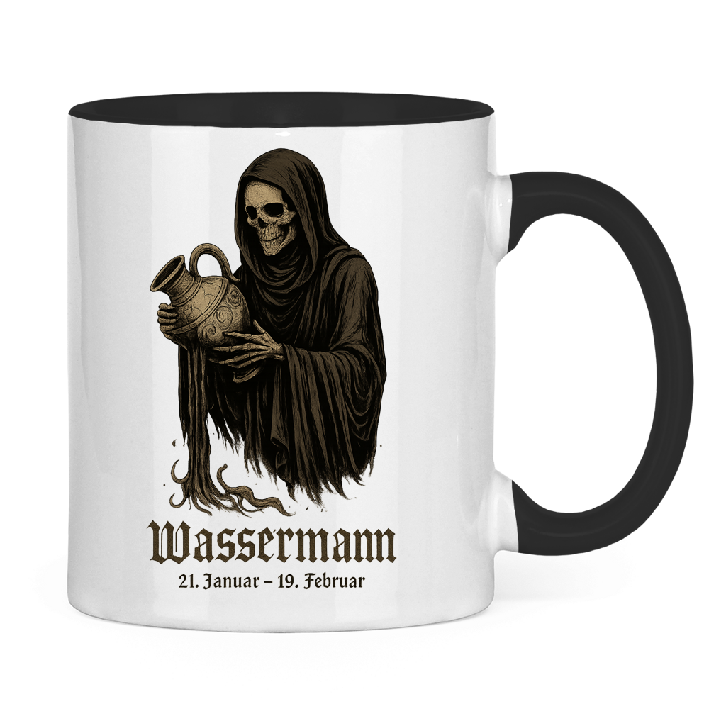 Tasse zweifarbig Wassermann des dunklen Wassers