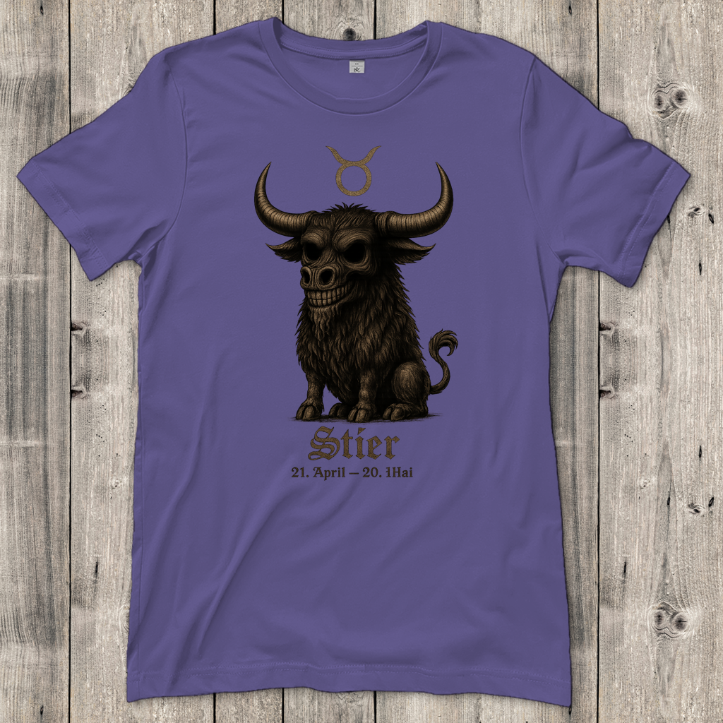 Damen T-Shirt Stier Skelett