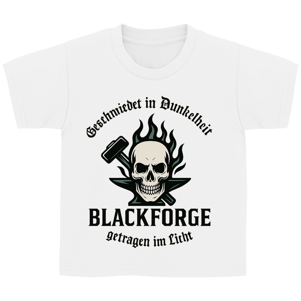 Kinder Basic T-Shirt Logo Slogan Kreis Alt transparent