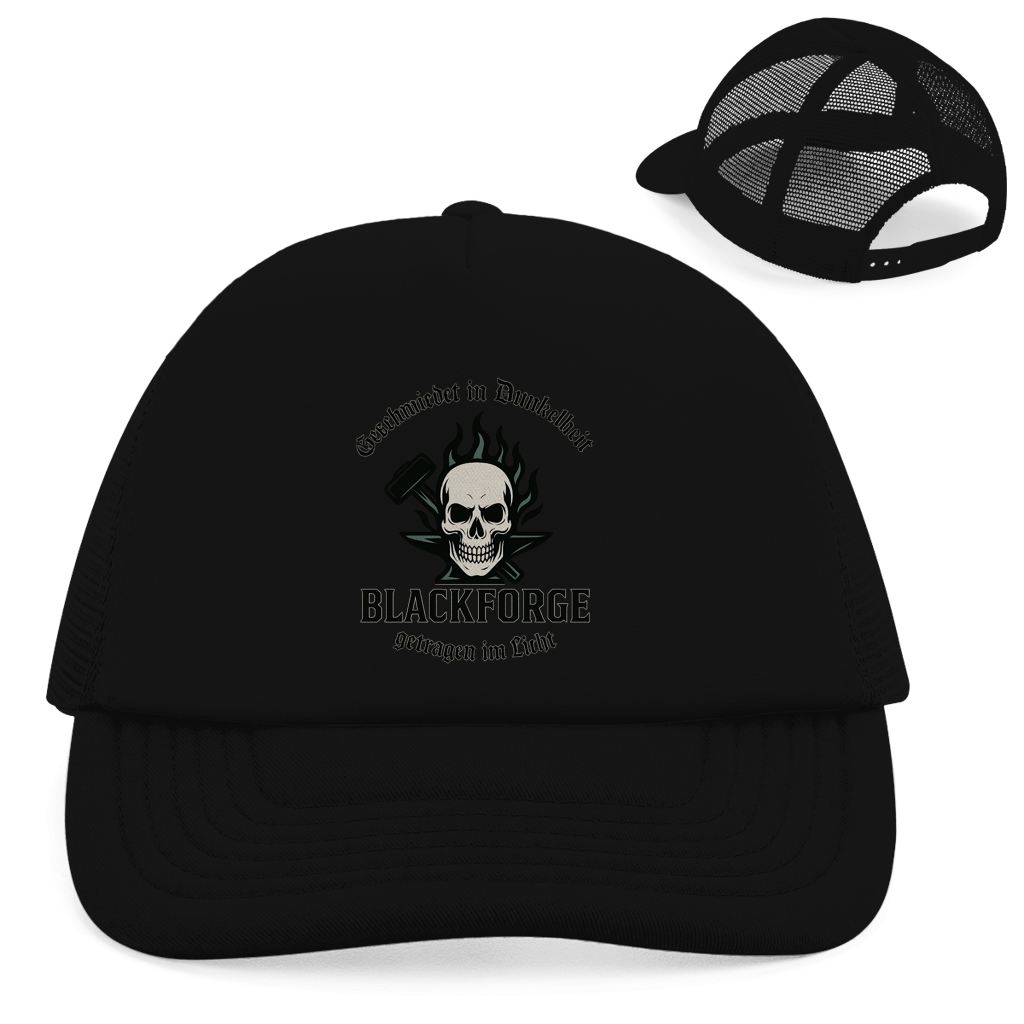 Retro Trucker Cap Logo Slogan Kreis Alt transparent