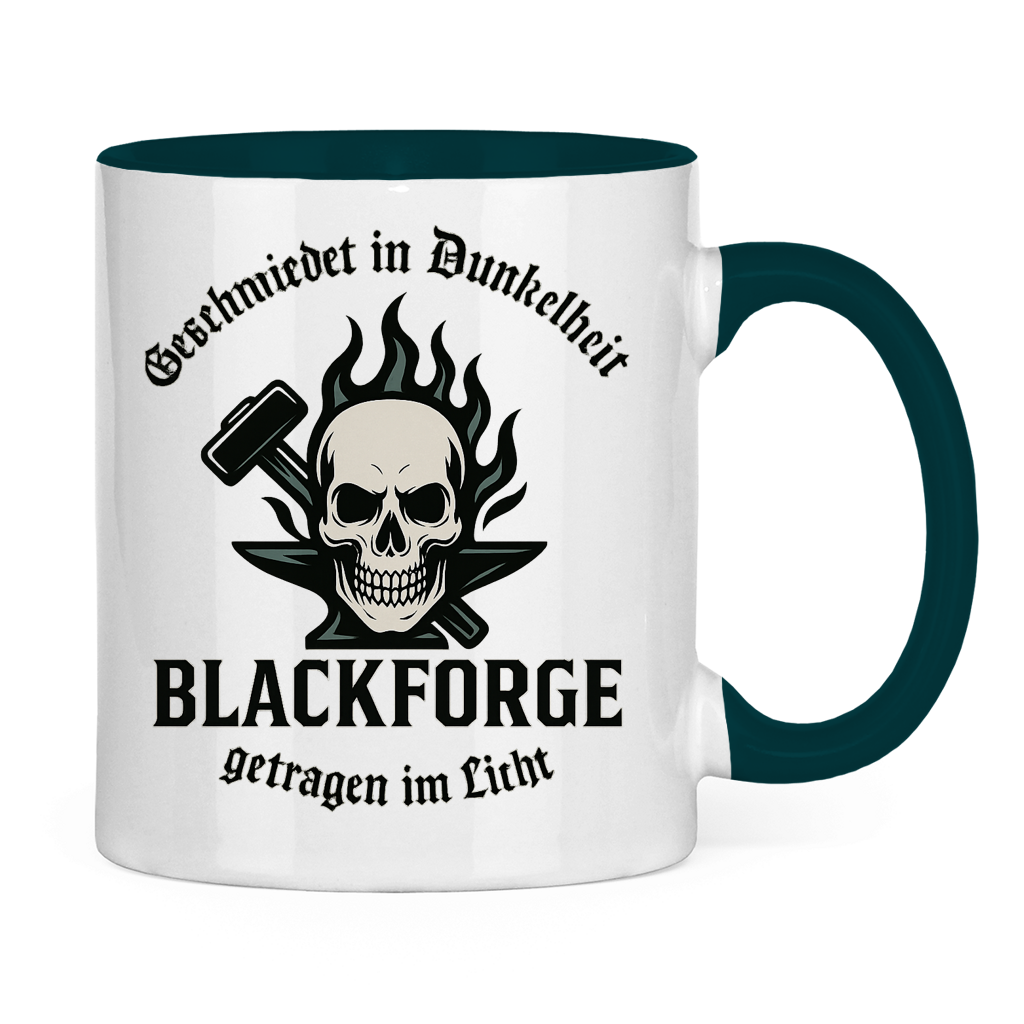 Tasse zweifarbig Logo Slogan Kreis Alt transparent