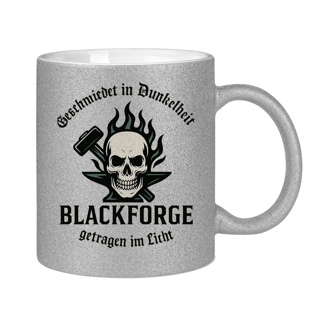 Glitzertasse Logo Slogan Kreis Alt transparent