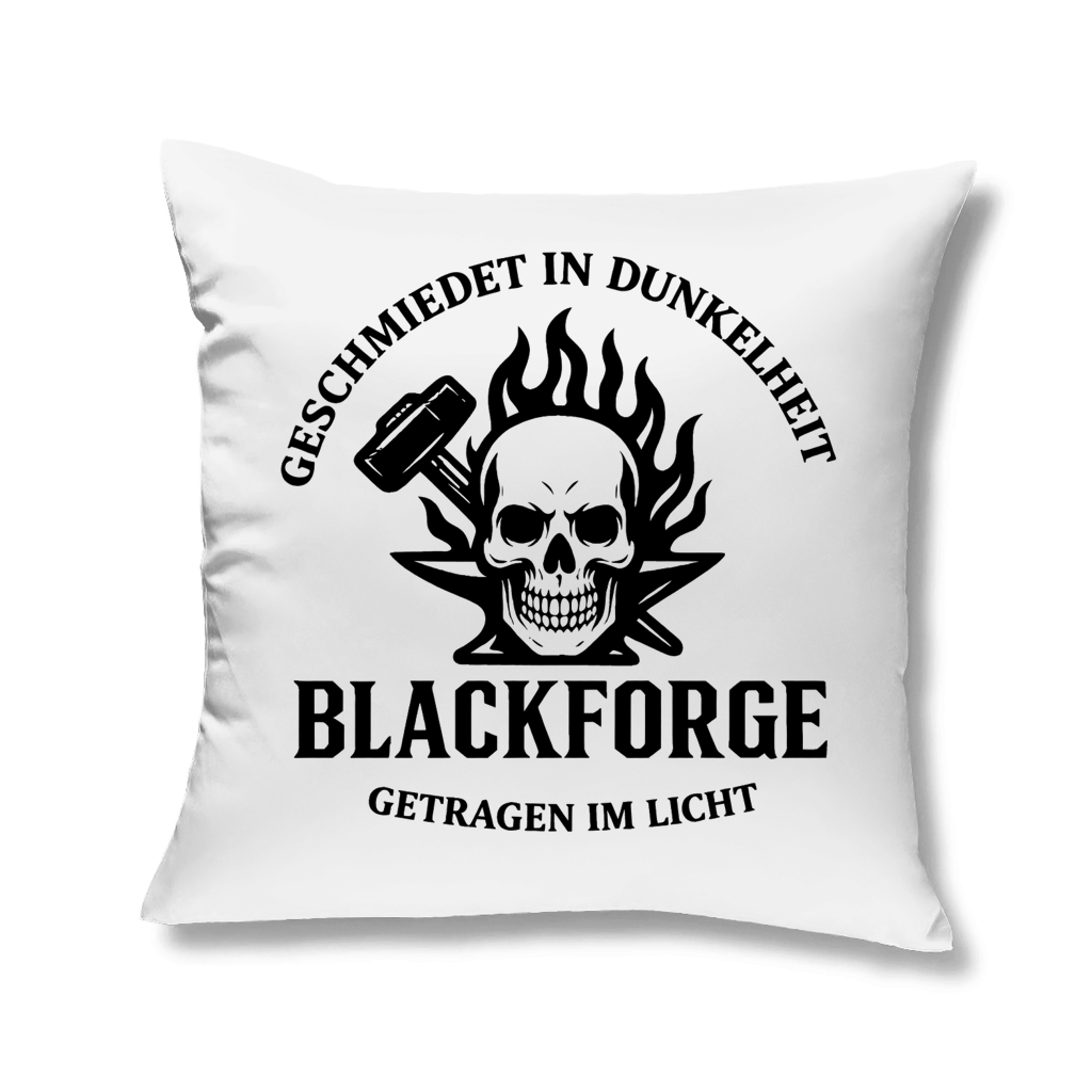 Kopfkissen Logo Slogan Kreis schwarz transparent