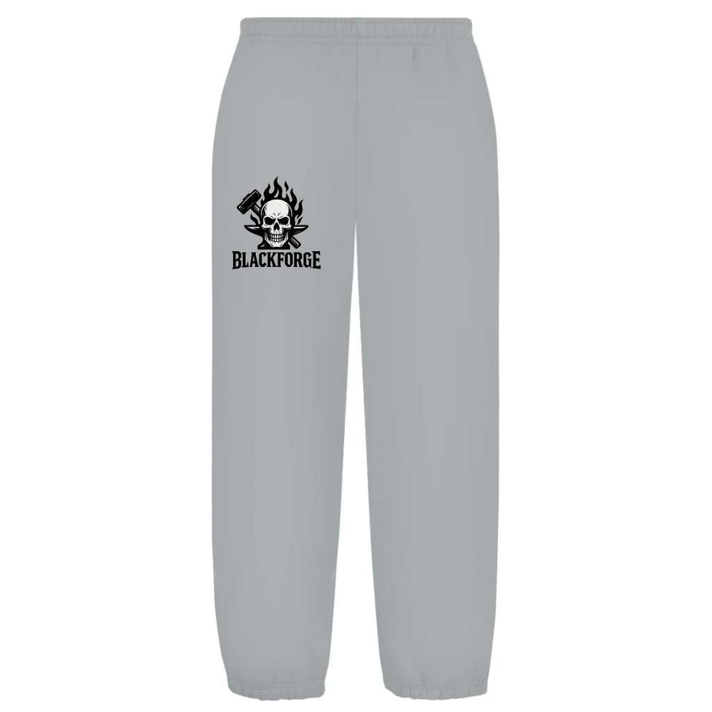 Oversize Fluffy Sweatpants Logo schwarz transparent