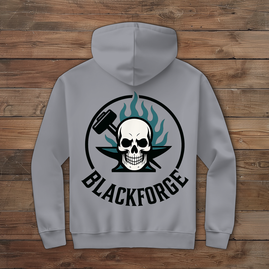 Herren Zipper Hoodie Logo Rund transparent