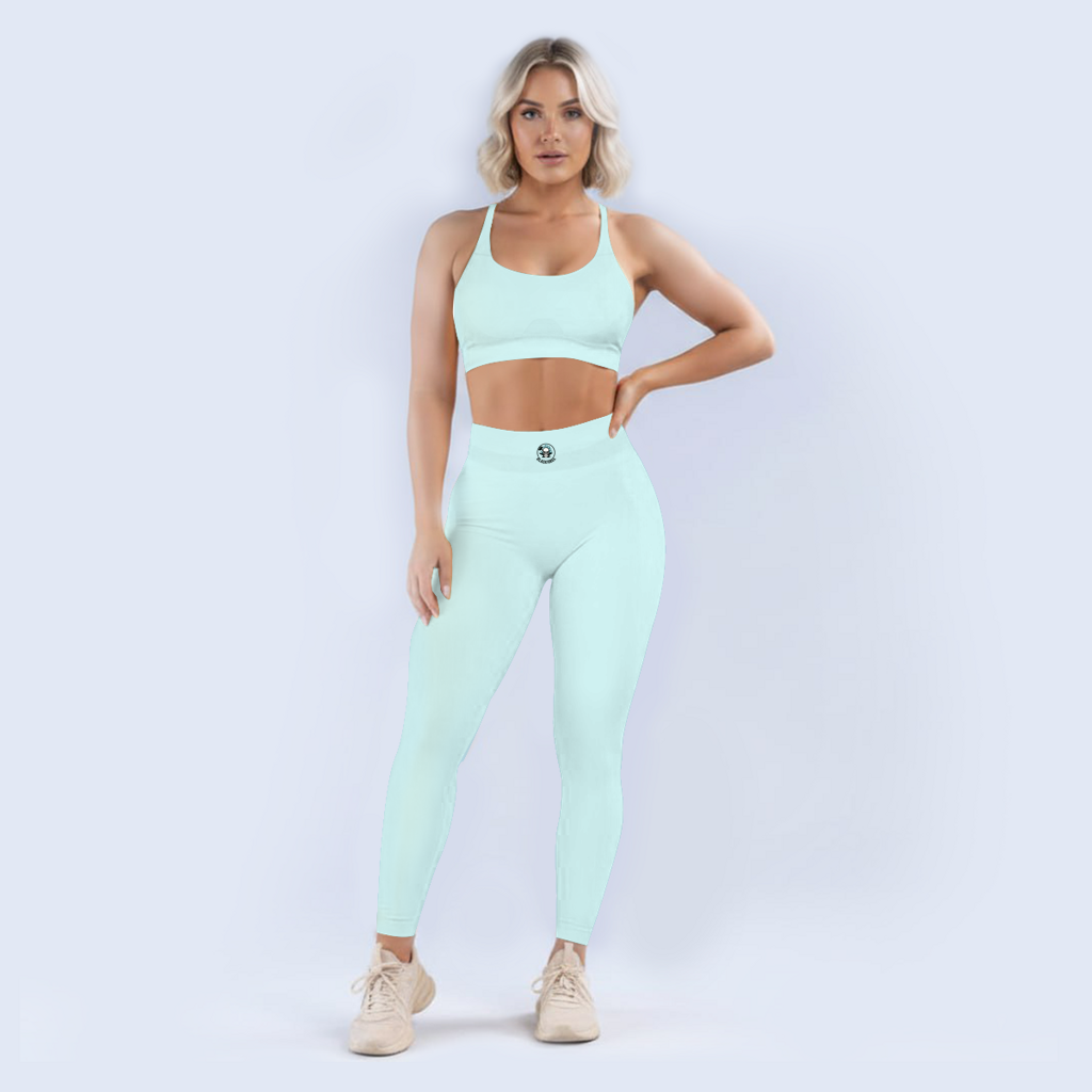 Scrunch Leggings Logo Rund transparent