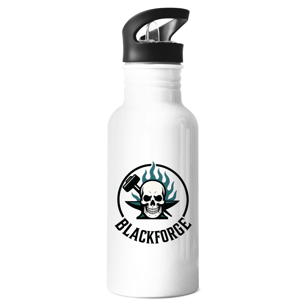 Edelstahl-Trinkflasche Logo Rund transparent