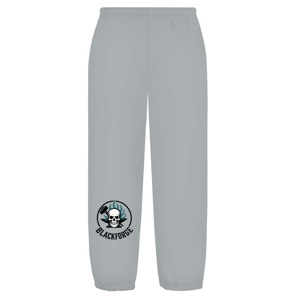 Oversize Fluffy Sweatpants Logo Rund transparent