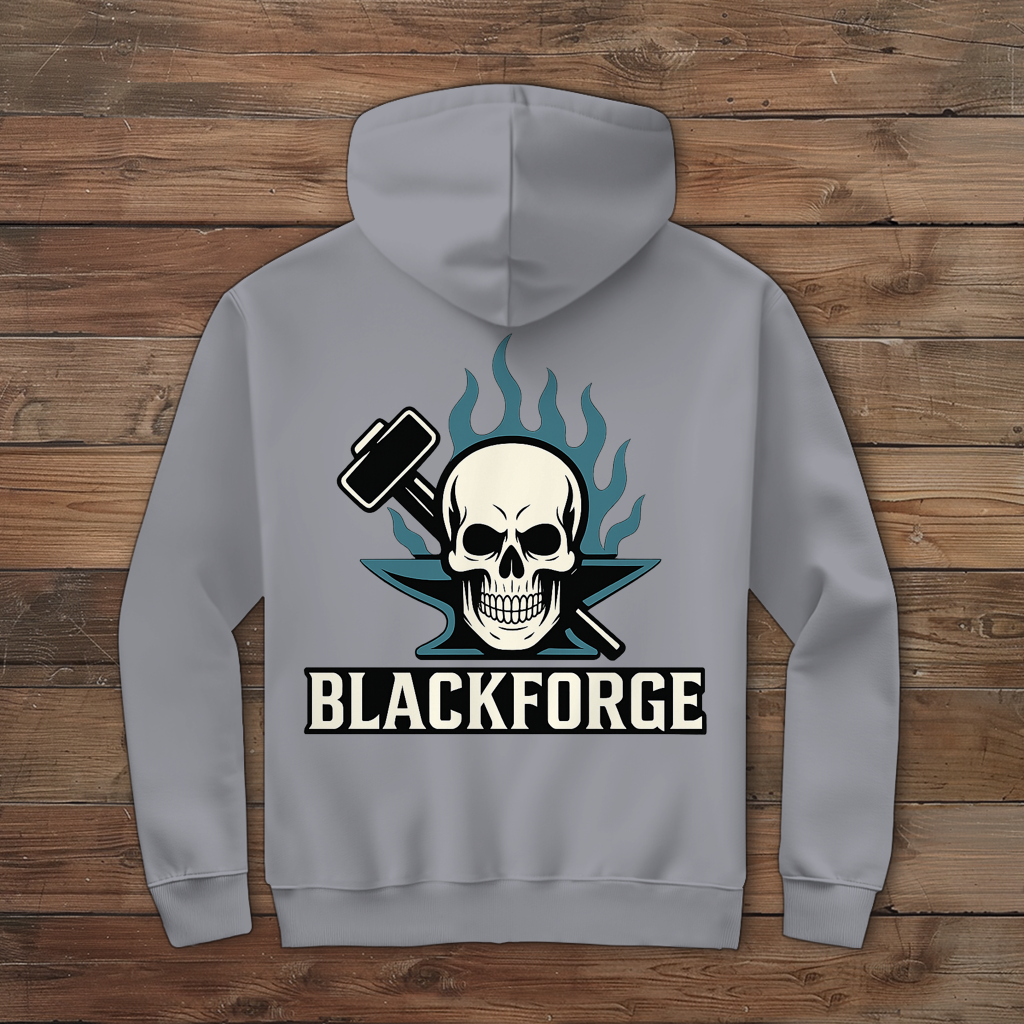 Herren Zipper Hoodie Logo Invertiertes transparent
