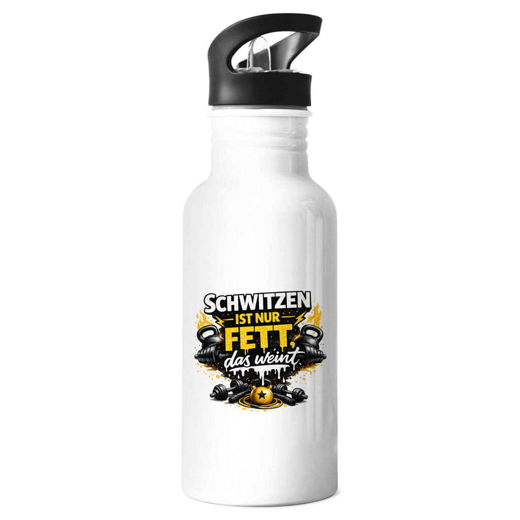Edelstahl-Trinkflasche Schwitzen ist nur Fett, das weint