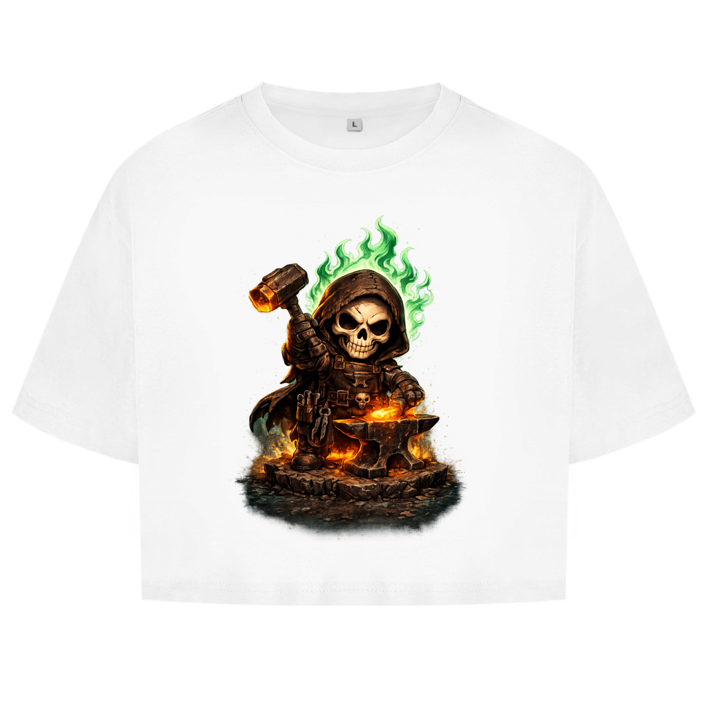 Damen Oversize Crop Top Forgi unser Maskottchen