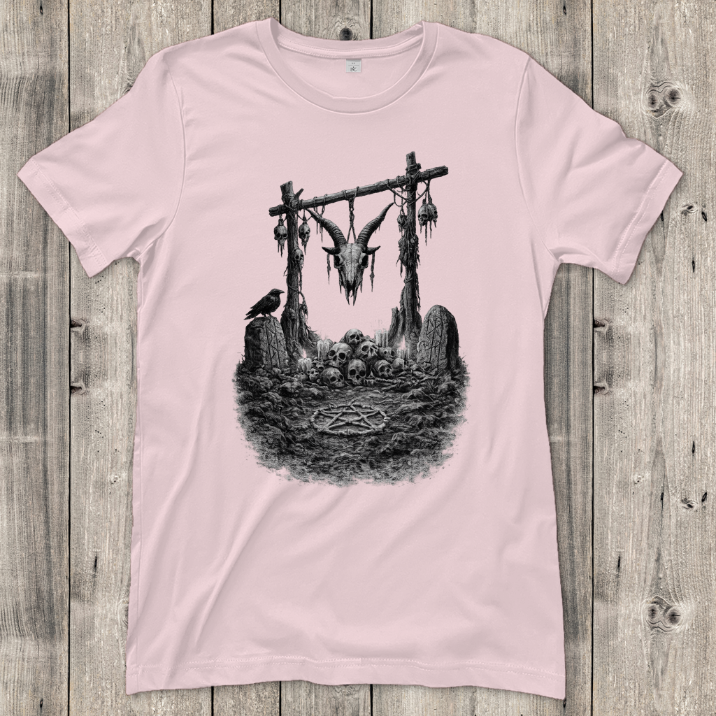 Damen T-Shirt Okultes Ritual unter nordischen Ruinen