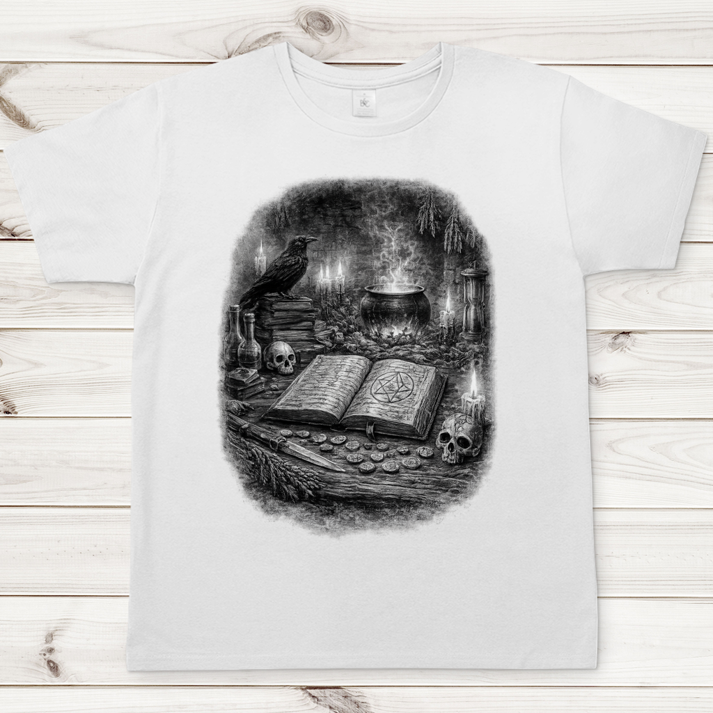 Herren T-Shirt Alchemistisches Ritual im Dunkeln