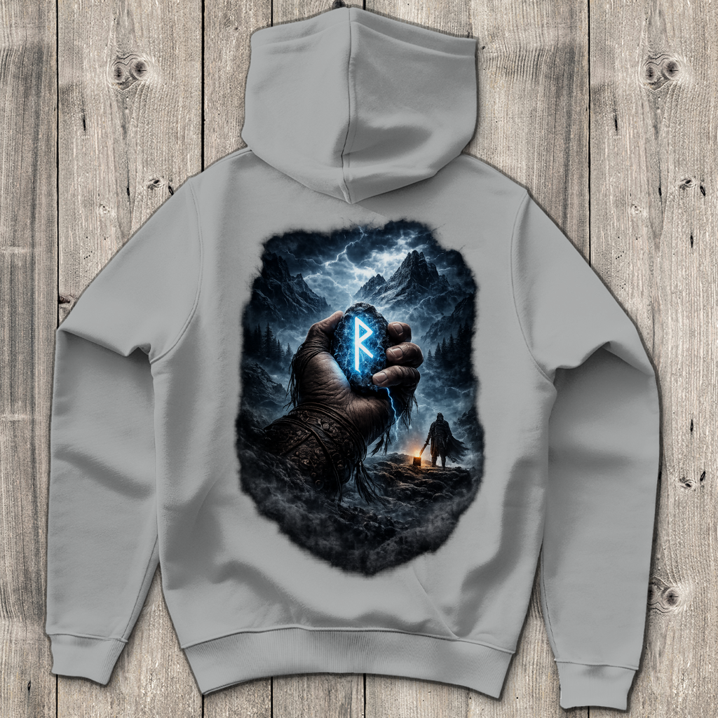 Herren Hoodie Die Macht des Runensteins
