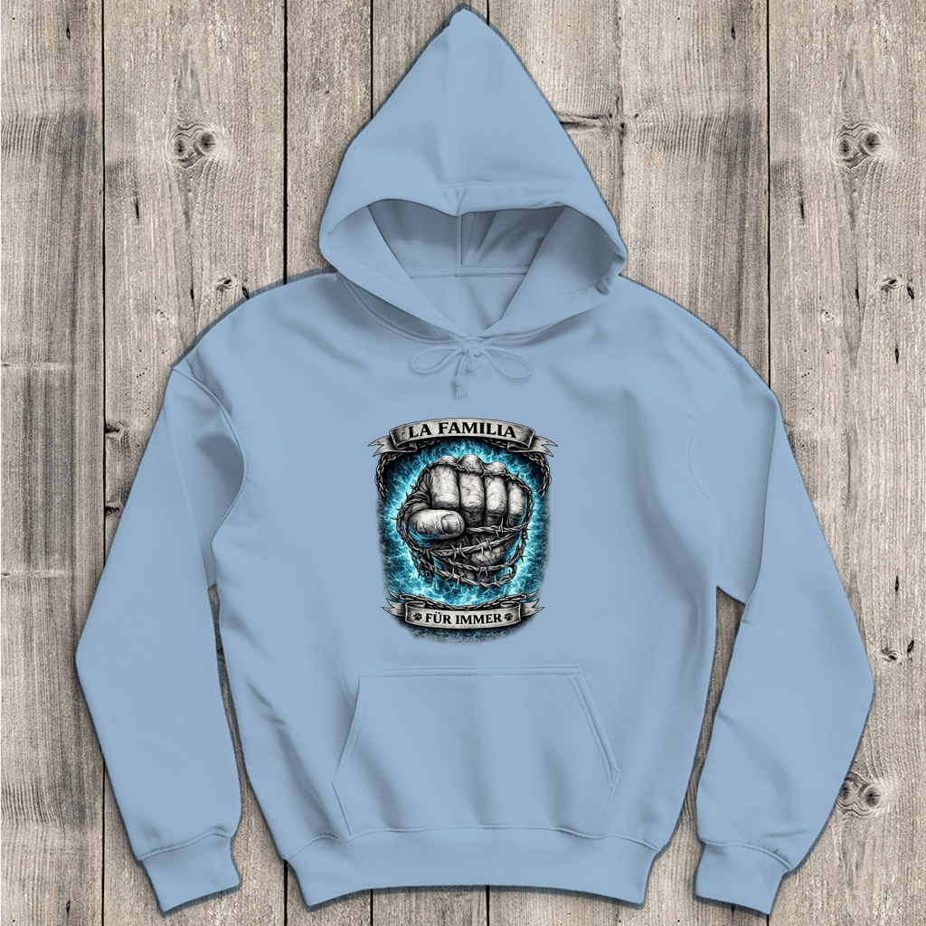 Herren Hoodie La Familia für immer mit Labrador