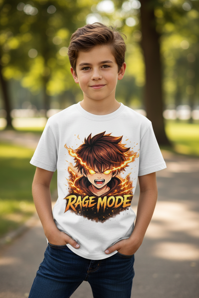 Kinder Basic T-Shirt Wutanfall Energieburst