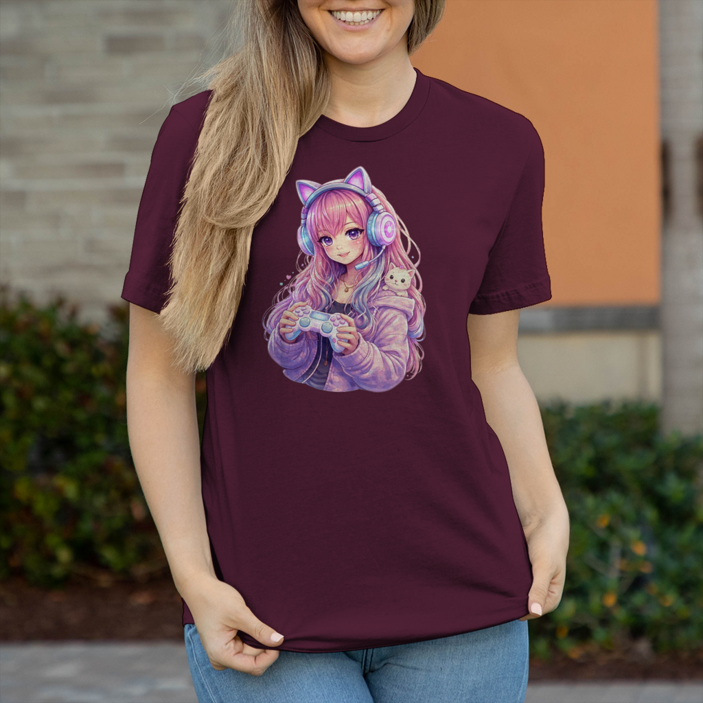 Damen T-Shirt Zockergirl