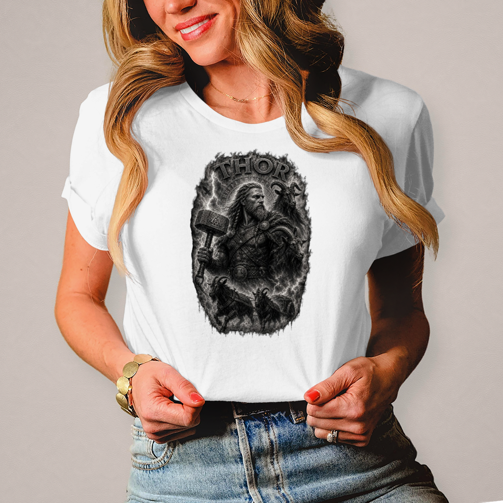 Damen T-Shirt Thor der Gott des Donners