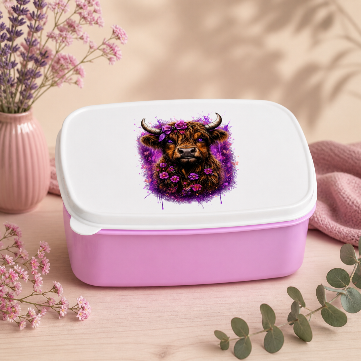 Lunchbox Magischer Highlander mit Blumenkrone