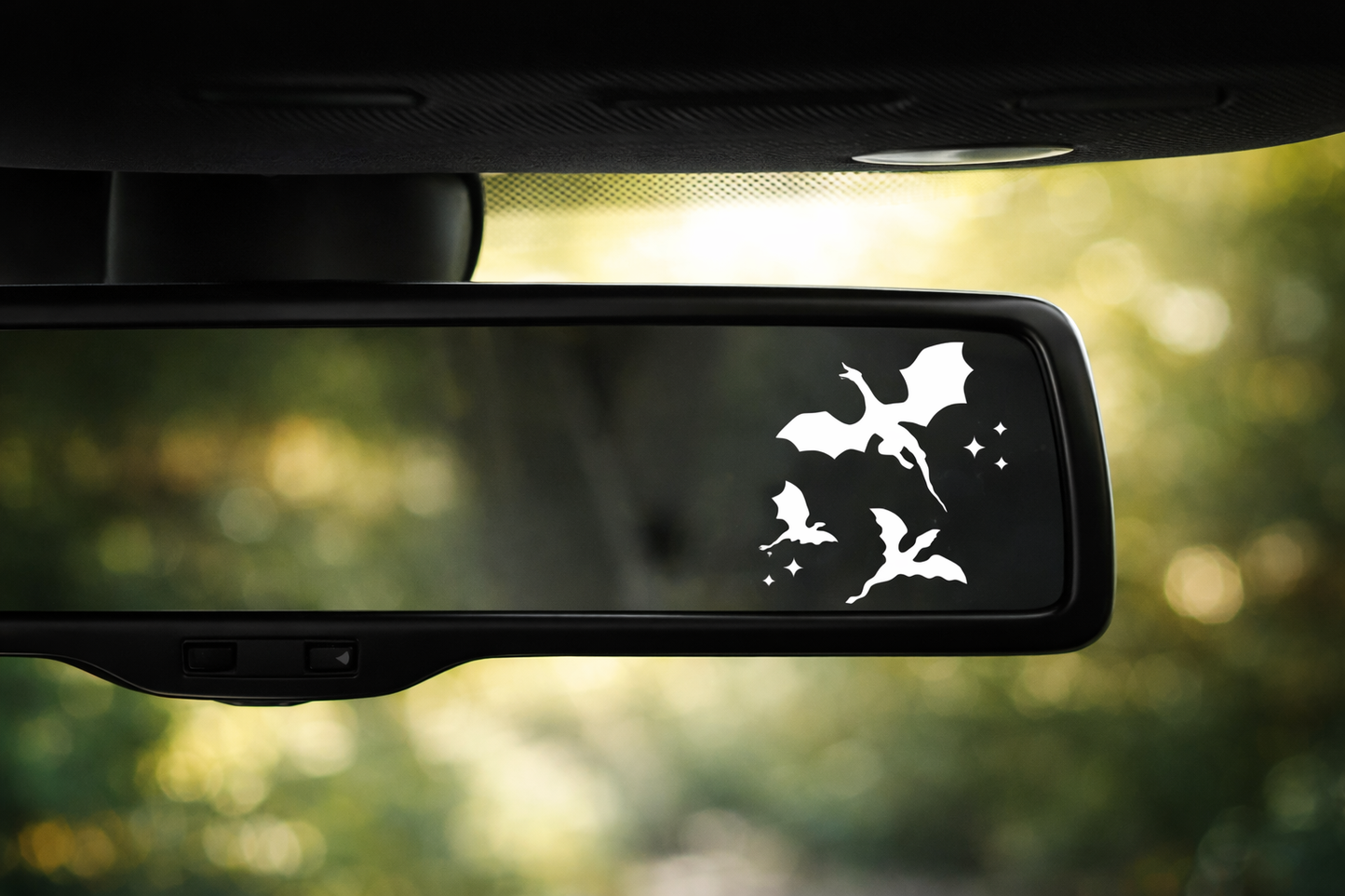 Auto-Rückspiegel-Aufkleber „Drachenflug“
