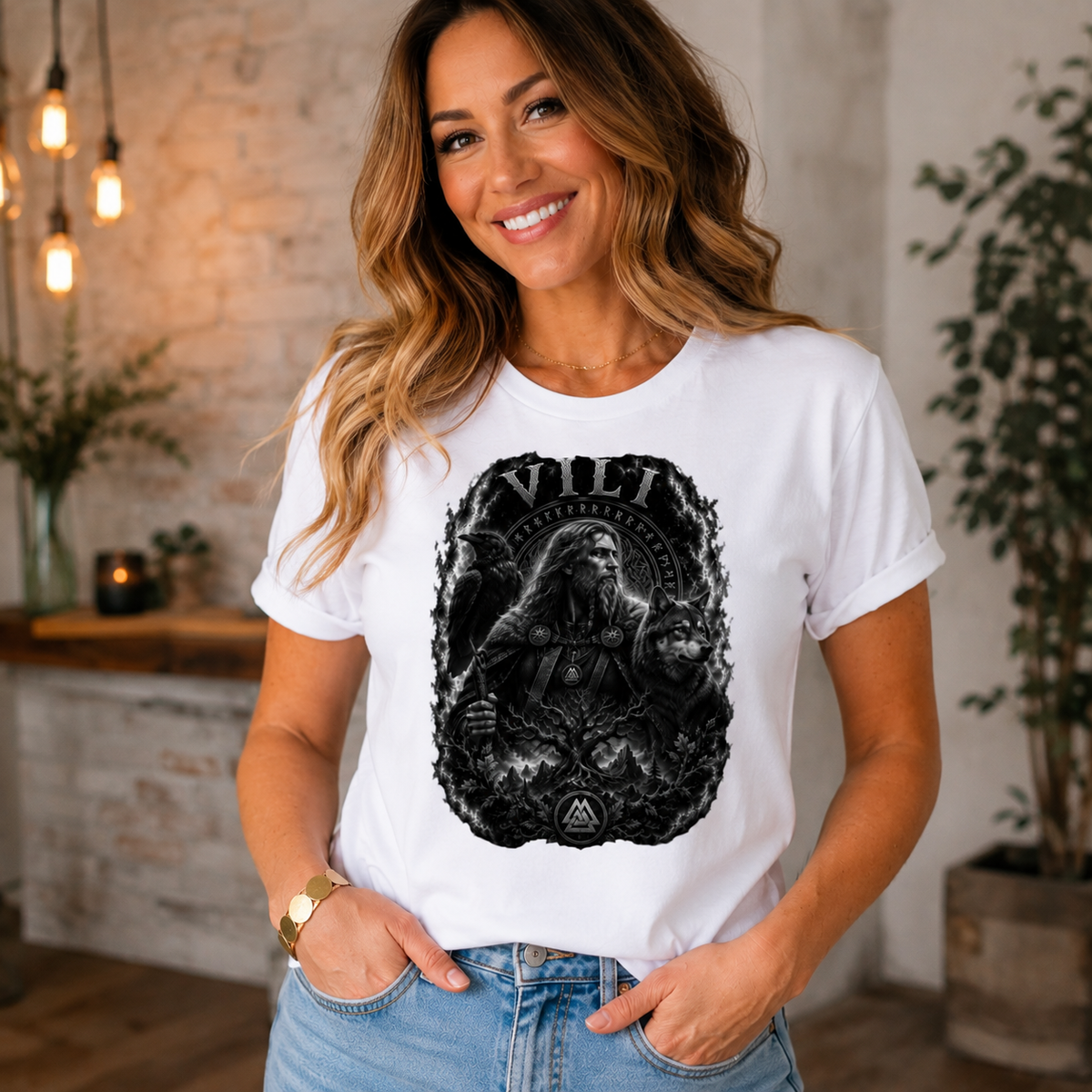 Damen T-Shirt VILI im mystischen Nebel