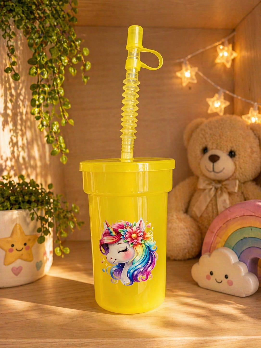 🦄 Einhorn Trinkbecher „Sunny Rainbow“ 🌈
