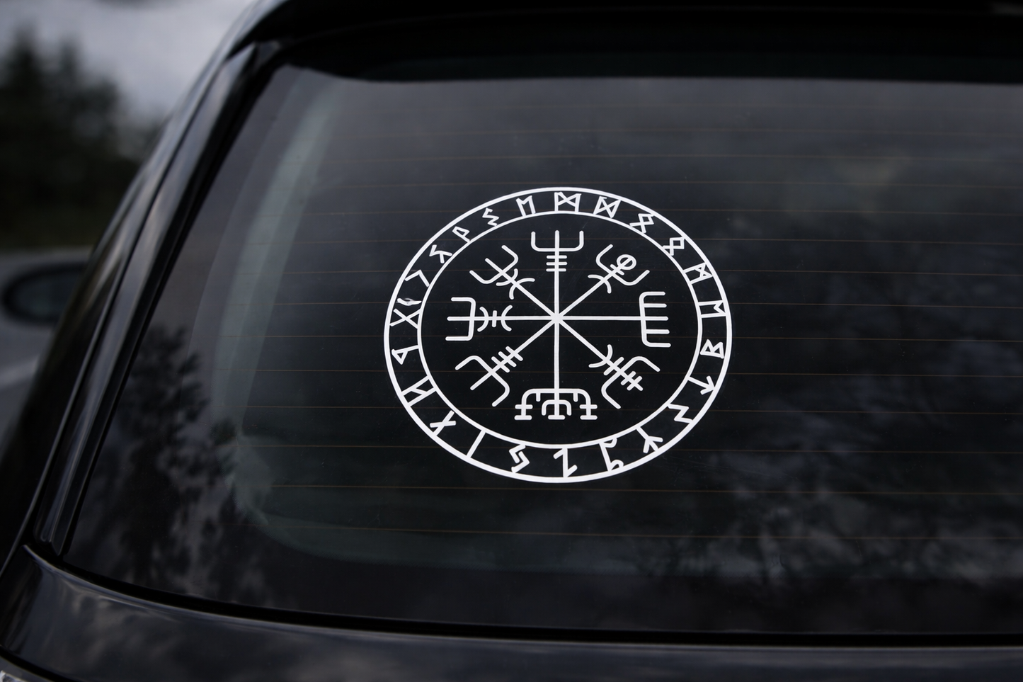 ⚔️ Vegvísir Aufkleber – Wikinger Kompass ⚔️
