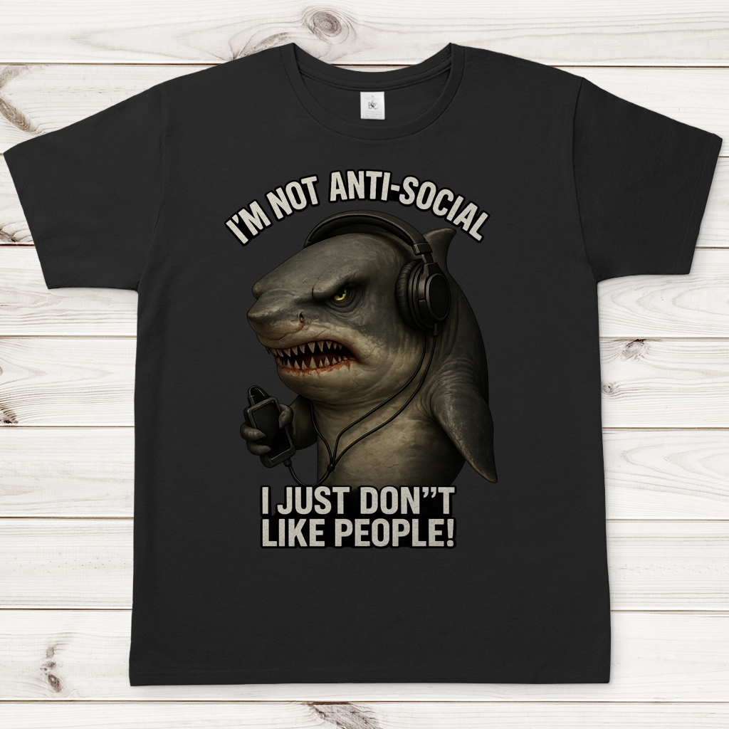 Herren T-Shirt Hate People Hai