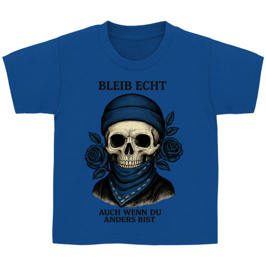 Kinder Basic T-Shirt Skelett Teenager auch wenn du anders bist