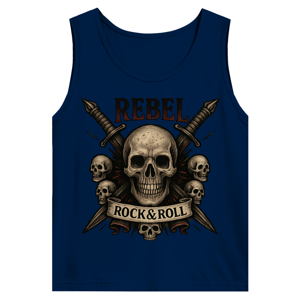 Herren Basic Tank Top REBEL Rock&Roll