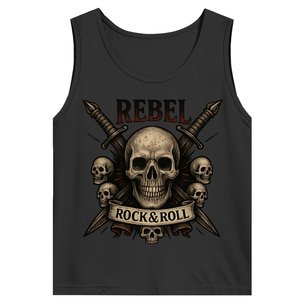 Herren Basic Tank Top REBEL Rock&Roll